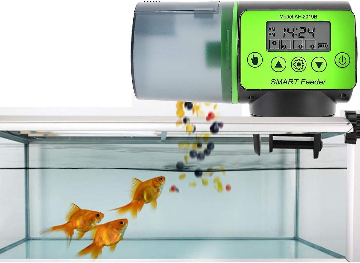 Automatic Fish Food Dispenser with Timer and LCD for Aquarium