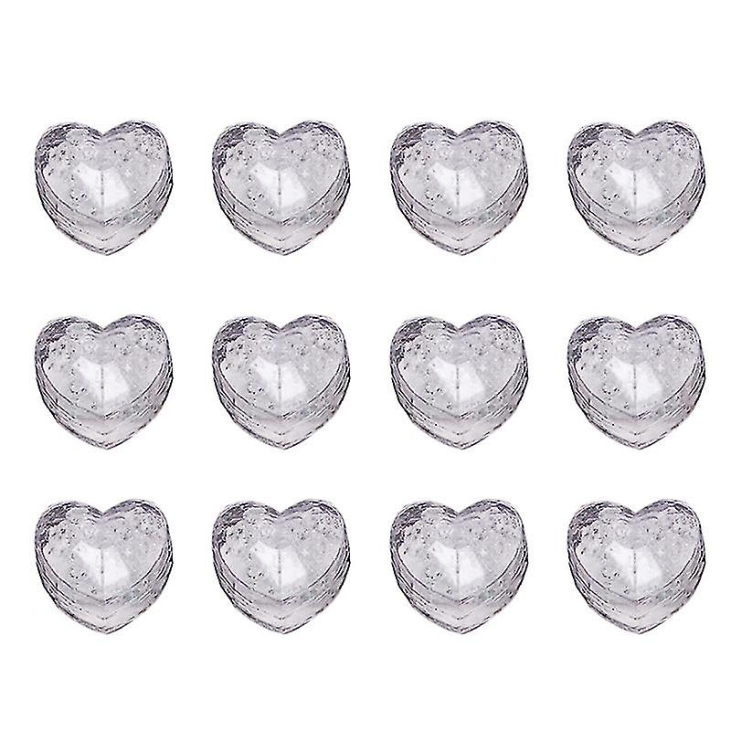 12pcs hjerte form dekorasjoner
