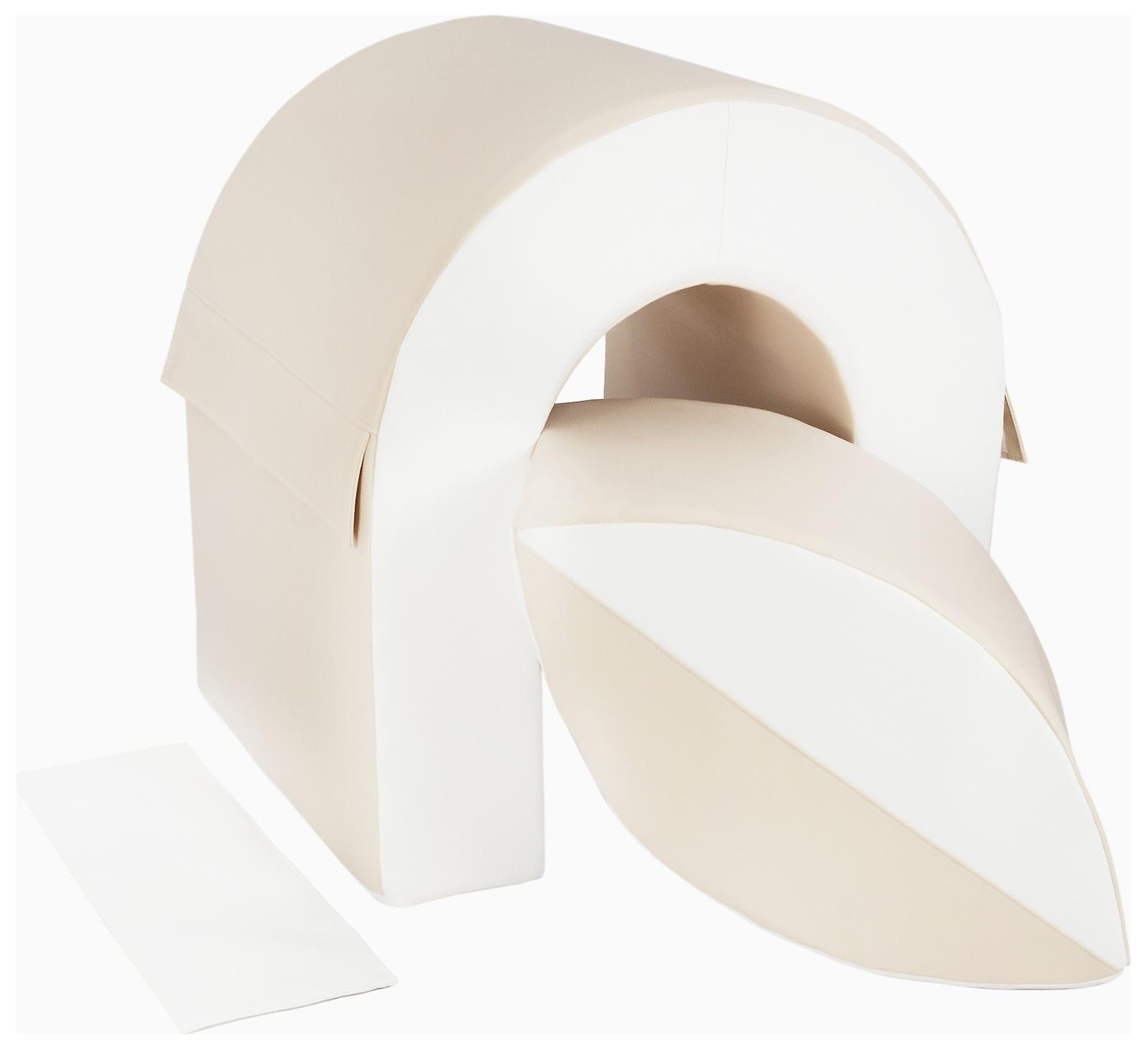 Foam blocks - white/cappuccino - 65cm high - abrasion resistant fabric