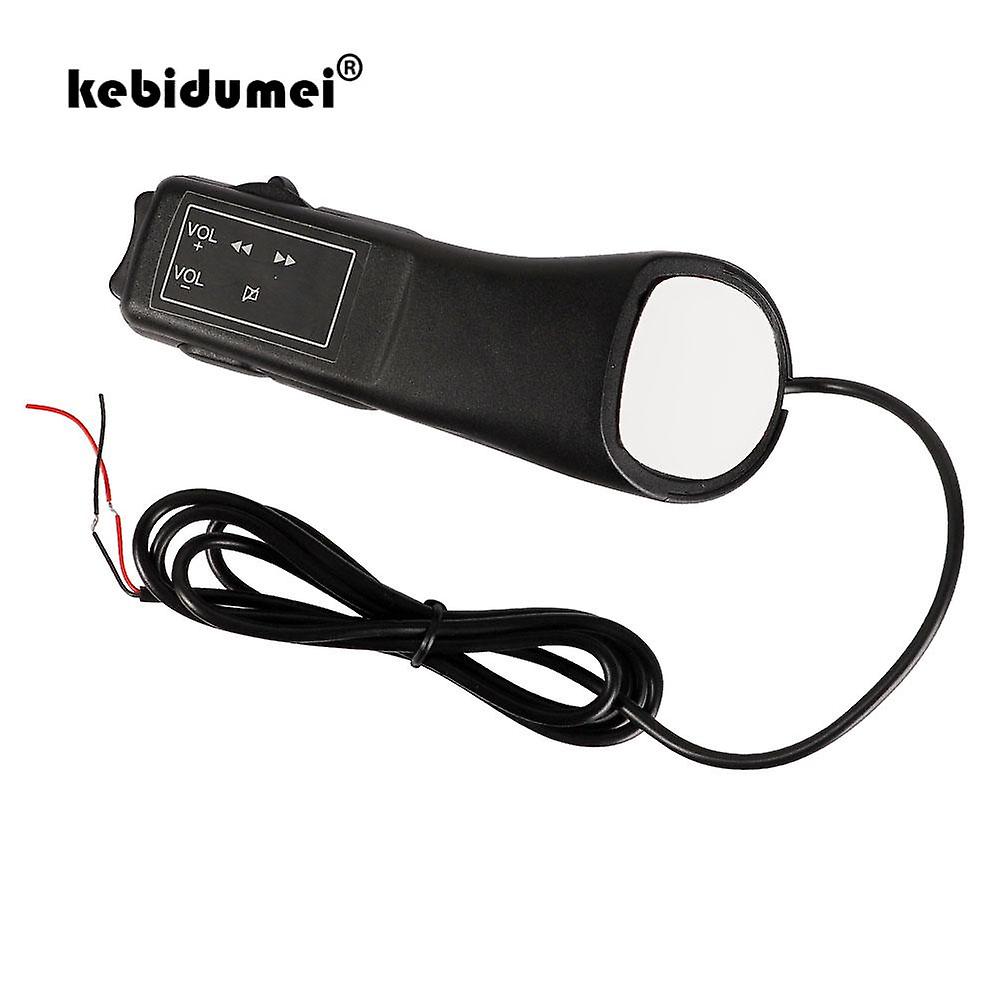 Universal 5 Keys Fm Radio Gps Navigation Dvd Car Steering Wheel Button Remote Controller 2 Din Android Wired Remote Control