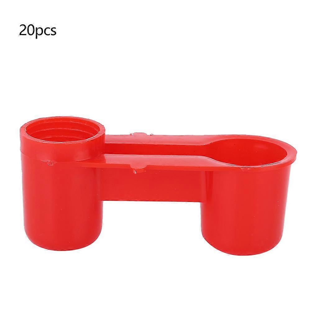 20pcs Farm Drinking Feeding Tool Birds Drinking Fountain Drinker Equipment NO.7124
