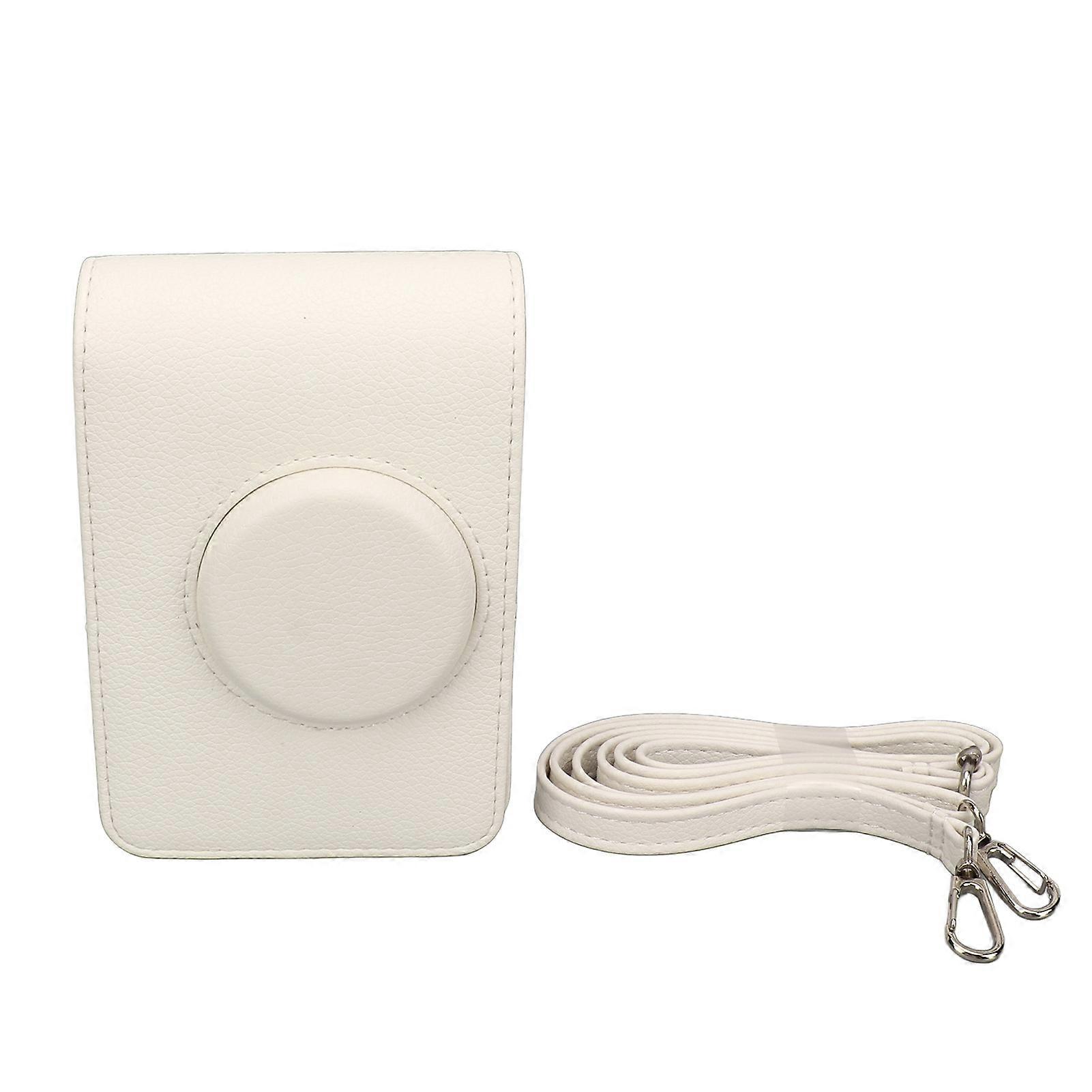 Camera Protective Case Retro Scratch Proof Soft Lightweight Textured Camera Pu Leather Bag For Mini Evo With Adjustable Shoulder Strap