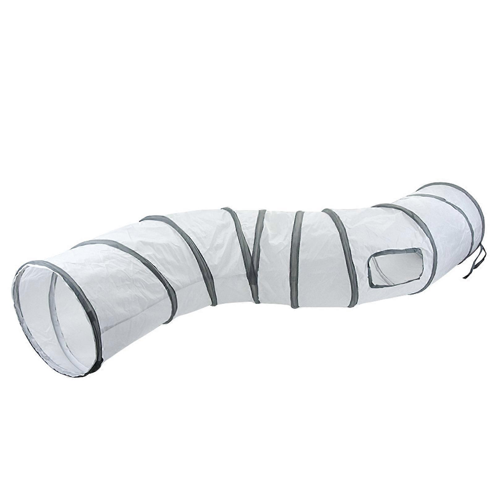 Cat Tunnel Toy S-Shaped T-shaped Y-shaped Straight Collapsible Interactive Pet Tunnel with Play Ball Easy Fold Carry Indoor Playhouse Maze for Cats Ki