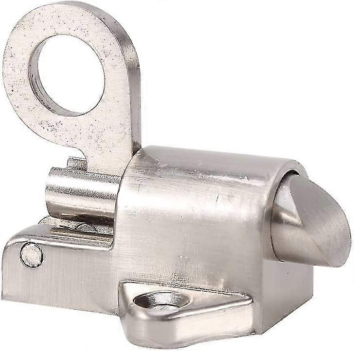Zinc Alloy Automatic Latch Lock Pull Ring Spring Bounce Door Bolt For Home Window Gate Security