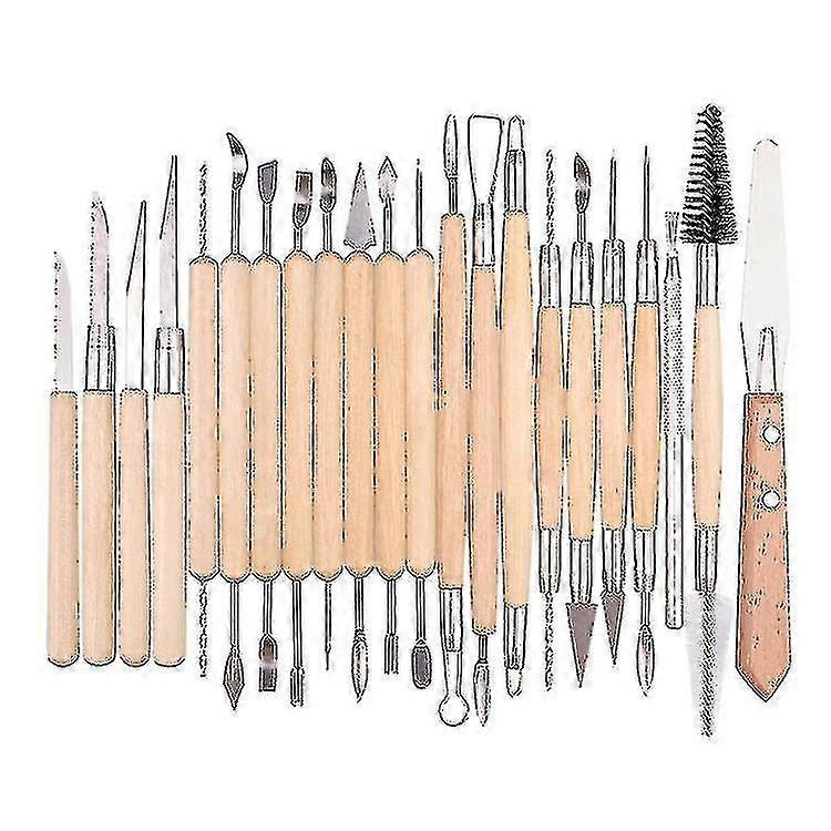 22 Pcs Diy Polymer Clay Carving Tool Polymer Clay Tools Modeling Tools
