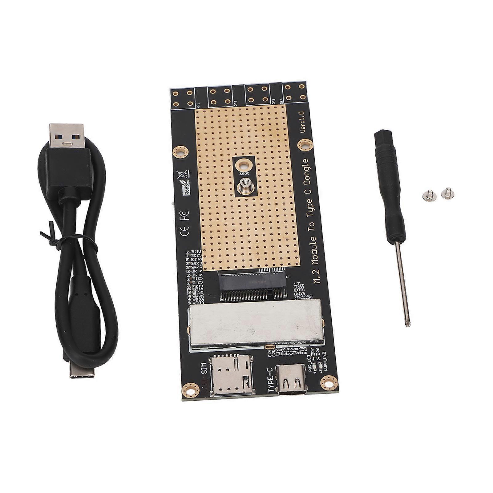 M.2 Module to USB 3.0 Adapter Professional M.2 to USB Converter with Nano SIM Card Slot for RM500Q RM500U