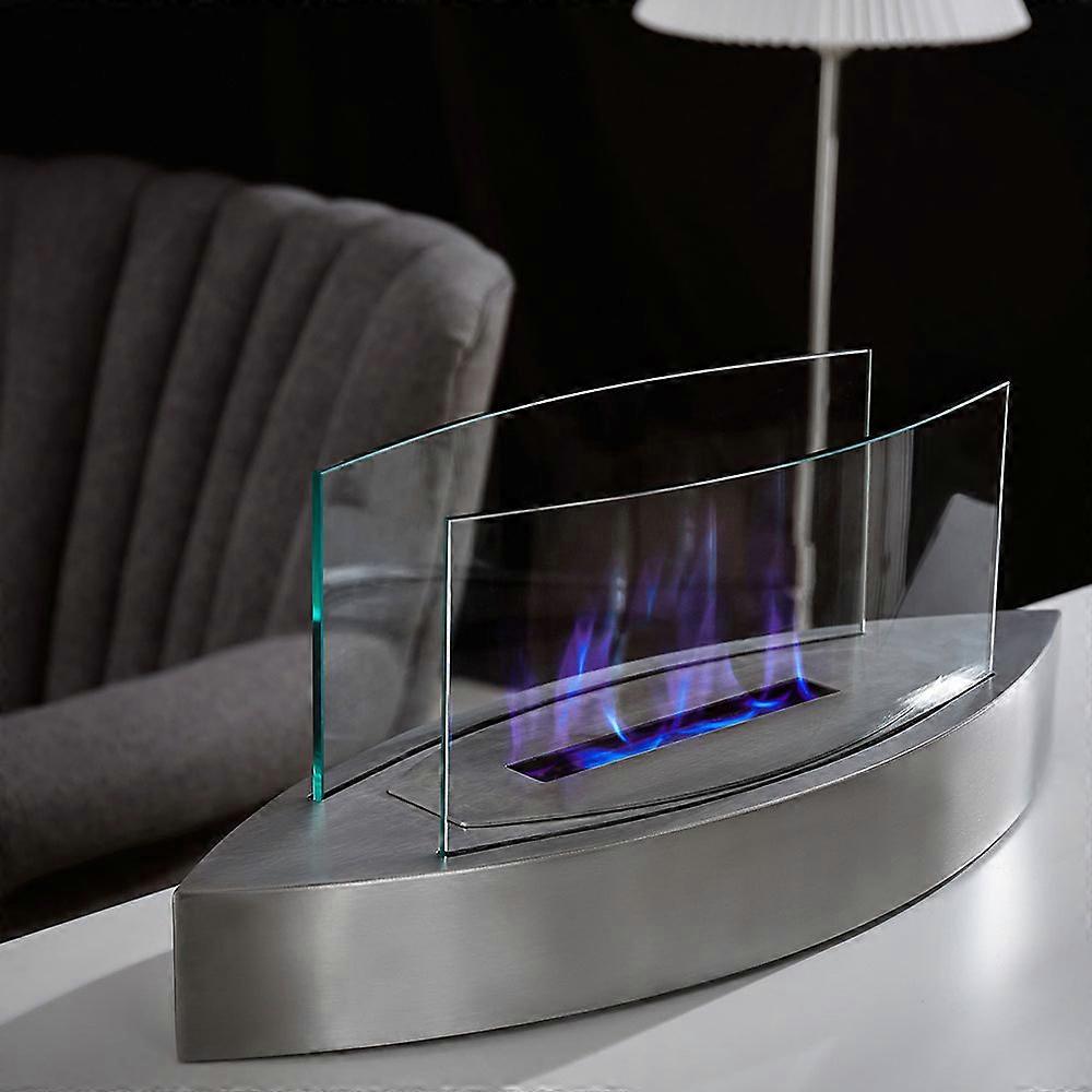 Unique Smokeless Stainless Steel Tabletop Ethanol Fireplace