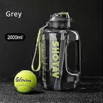 2 Liter Water Bottle With Straw Large Portable Travel Bottles For Training  Sport Fitness Cup With Time Scale Fda Free | Fruugo NO