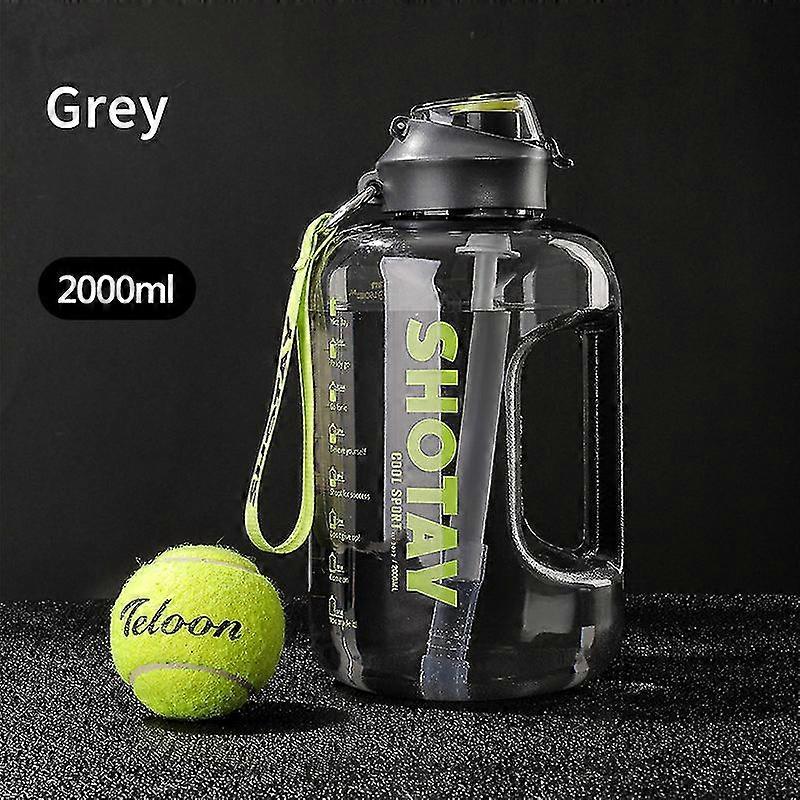 2 Liter Water Bottle With Straw Large Portable Travel Bottles For Training  Sport Fitness Cup With Time Scale Fda Free | Fruugo NO