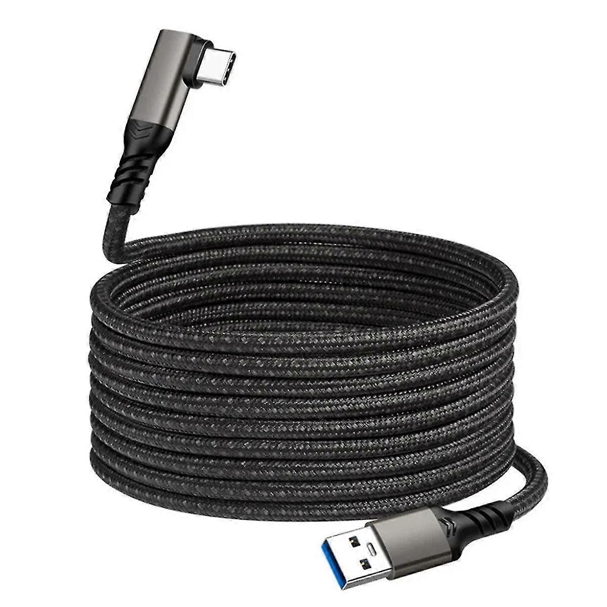 Link Cable for Quest 2 VR USB 3.2 Quick Charge Cables Data Transfer Fast Charges VR Headset Accessories,5 Meter