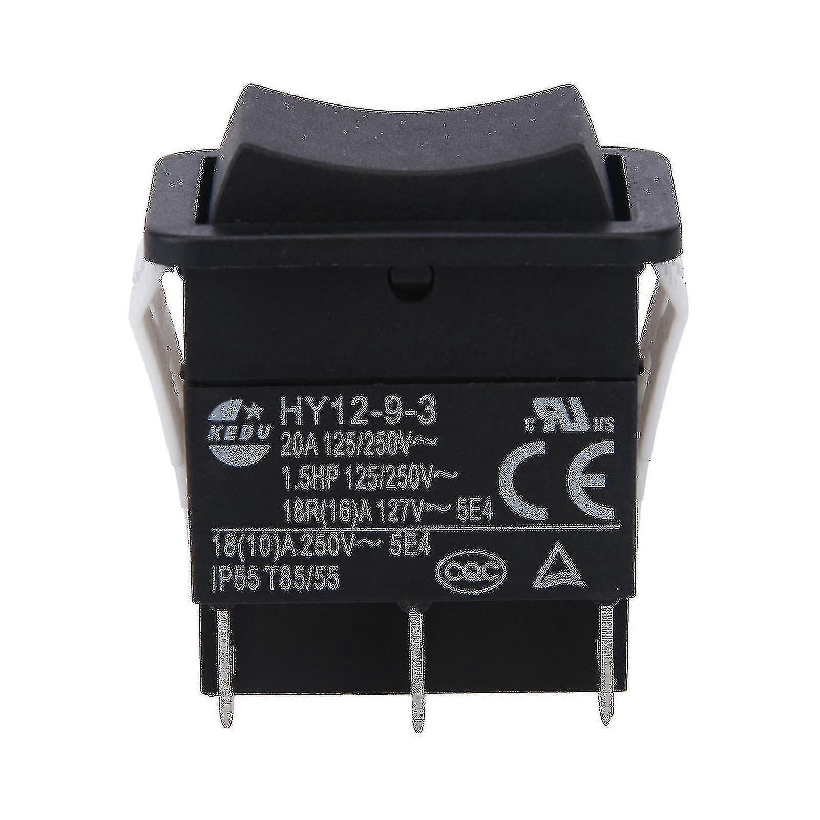 Hy12-9-3 Rocker Switch Safe Arc Industrial Single Pole Easy Install Push Button