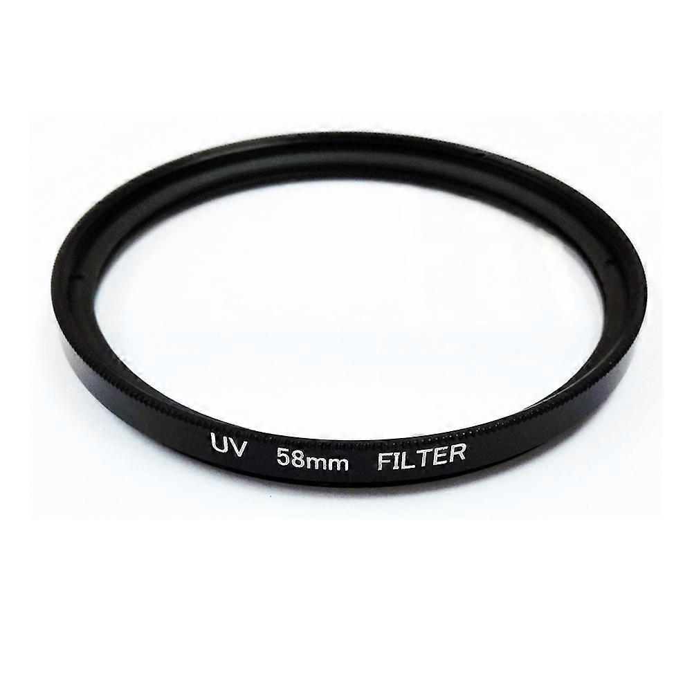 UV-filter 58mm Linsebeskyttelse for kamerafilter 500D 1000D, svart