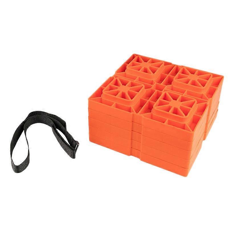 5 Pack Heavy Duty Leveling Blocks, RV Wheel Stopper Car Tyre Anti- Block for Trailer, Truck Univers