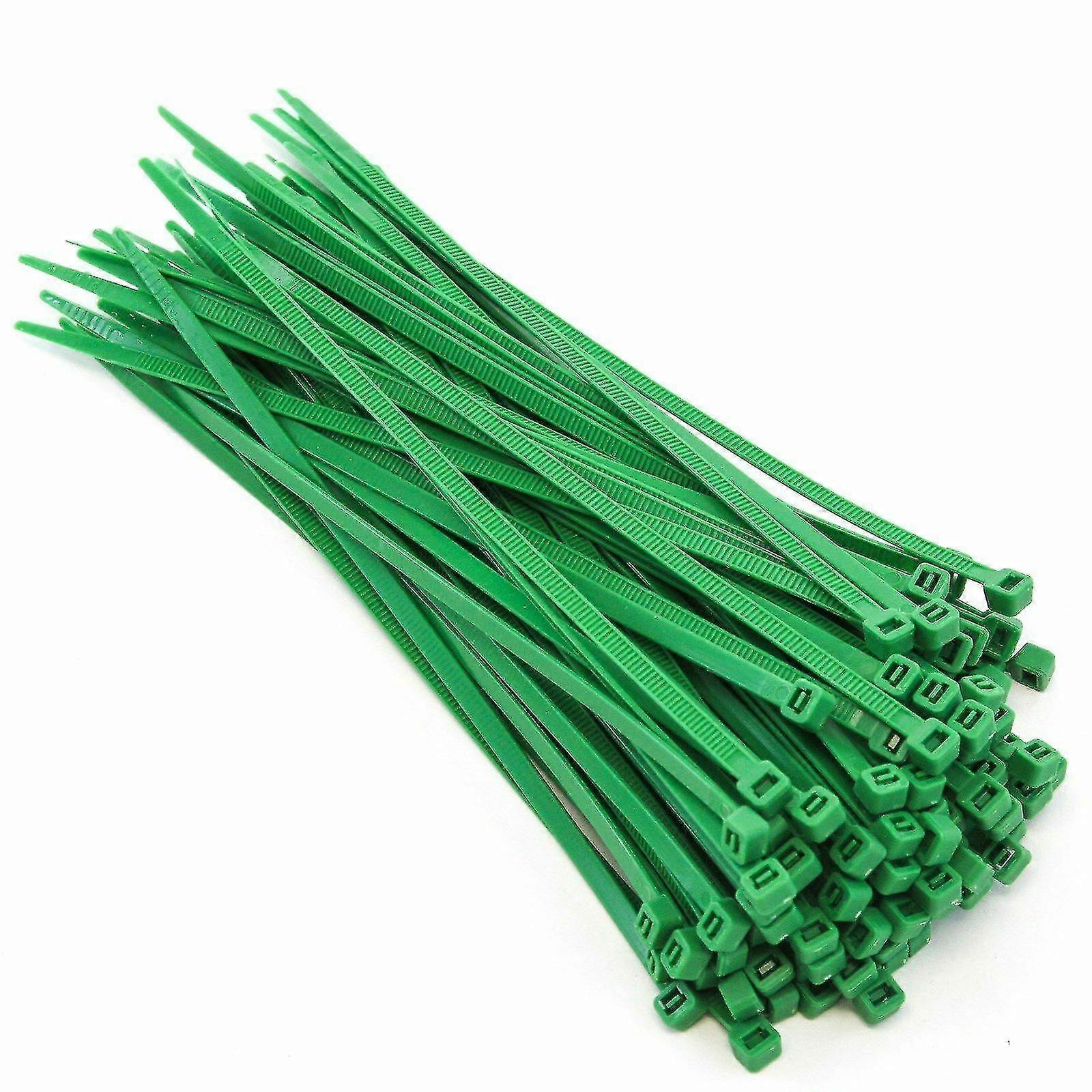 100pcs Plastic Nylon Cable Ties Fasteners Self-locking Wire Organiser Zip Wraps