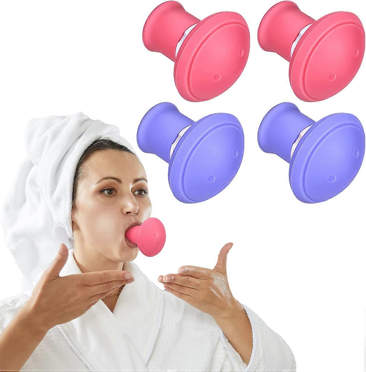 4 Pieces Double Face Exerciser Double Chin Breathing Device Face Neck Toning Exerciser Tool