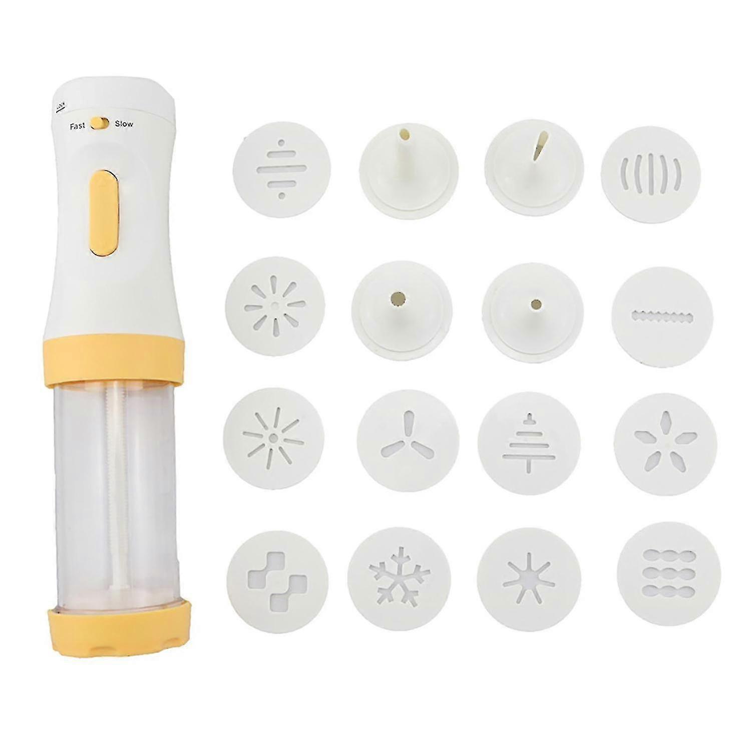 2024 Electric Cookie Press Gun Cake Icing Tool Spritz Biscuit Stamp Cookie Maker Kit