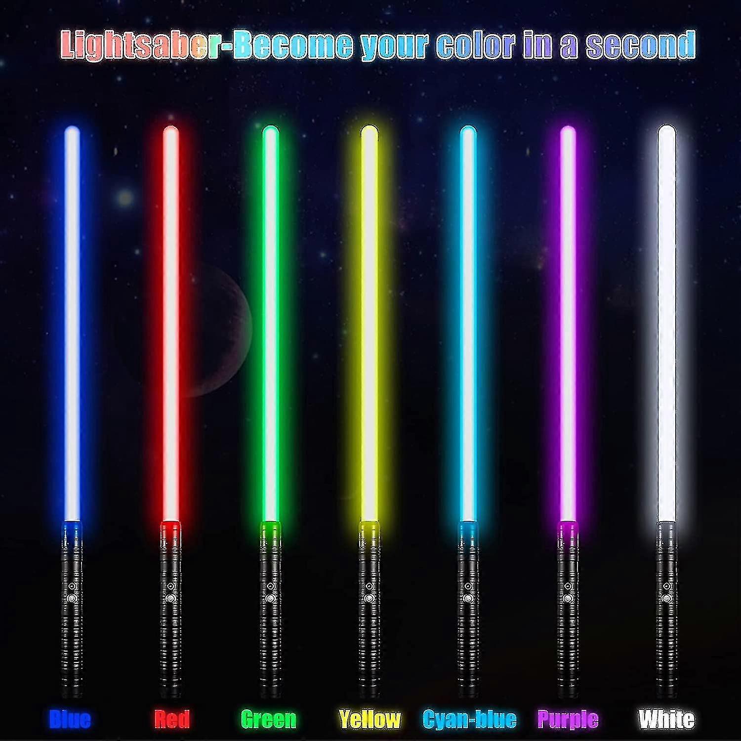 Light Saber Laser Rgb 7 Colors Changeable Electronic Light Fx Sound