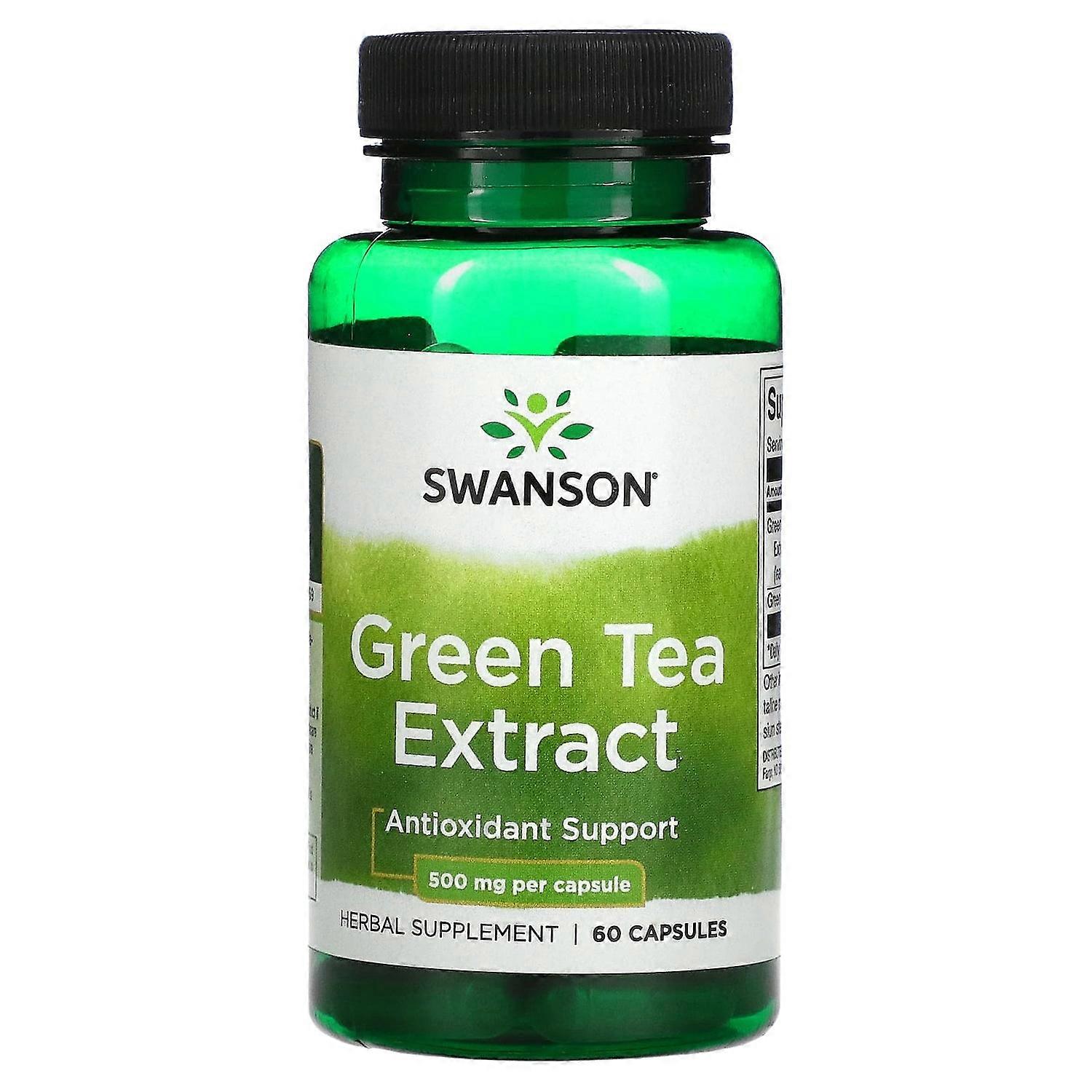 Swanson, Green Tea Extract, 500 mg, 60 Capsules