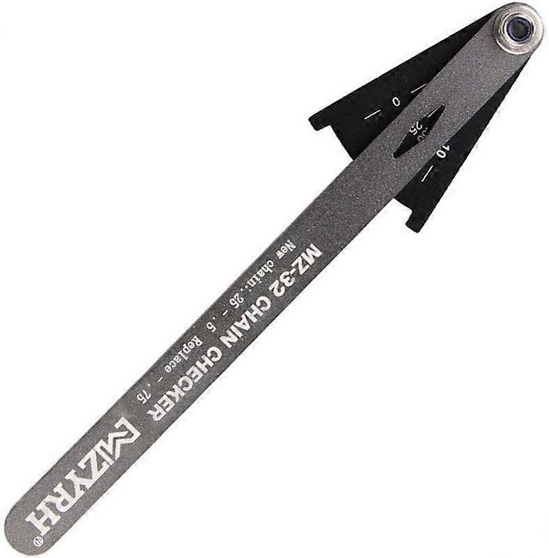 LINJOU Bike Chains Gauge Measurement Ruler, Bike Chain Test Caliper(Titanium color)