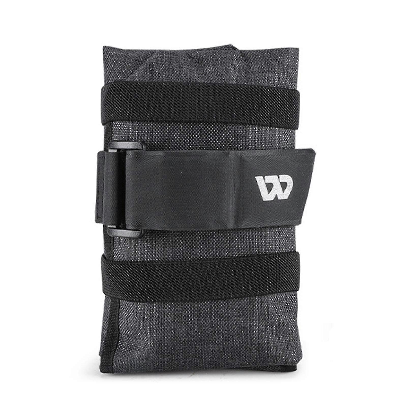 bicycle strap-on bag with folding storage compact and portable design for bike cushion and top tube