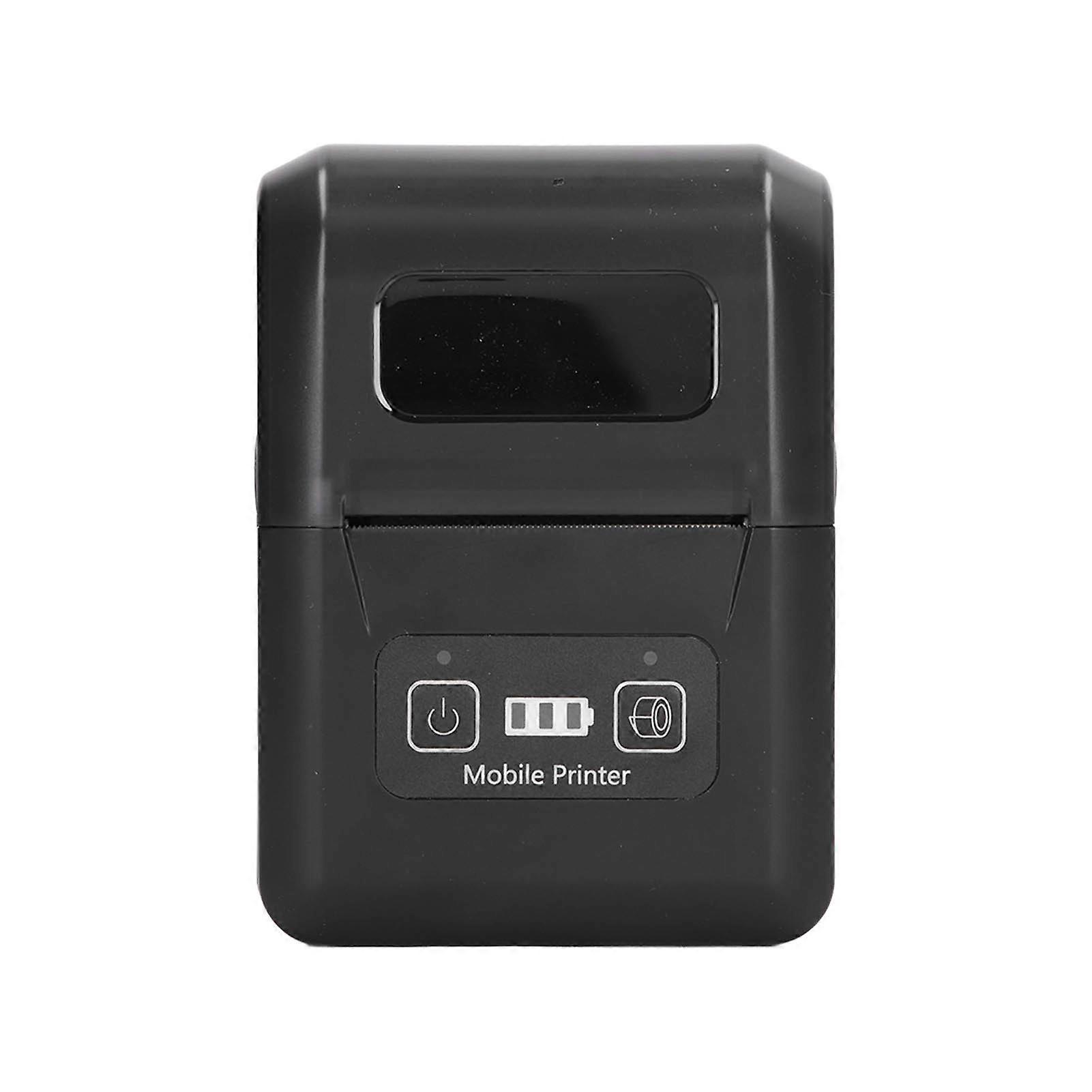 Portable Thermal Label Printer Bluetooth Maker Machine Handheld 58mm for Address Barcode Receipt US Plug 100?240V