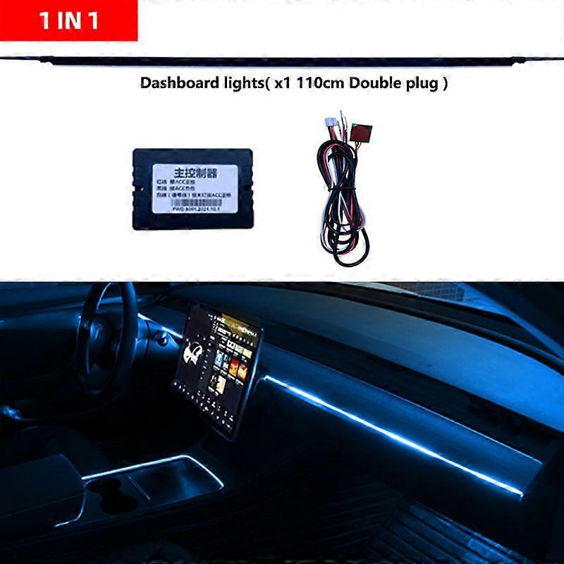 Auto Ambiente Lichter RBG 64 Farbe Innenraum Acryl Streifen Lichtleiter Faseroptik Innendekoration Atmosphäre Lampe 18 in 1 LED