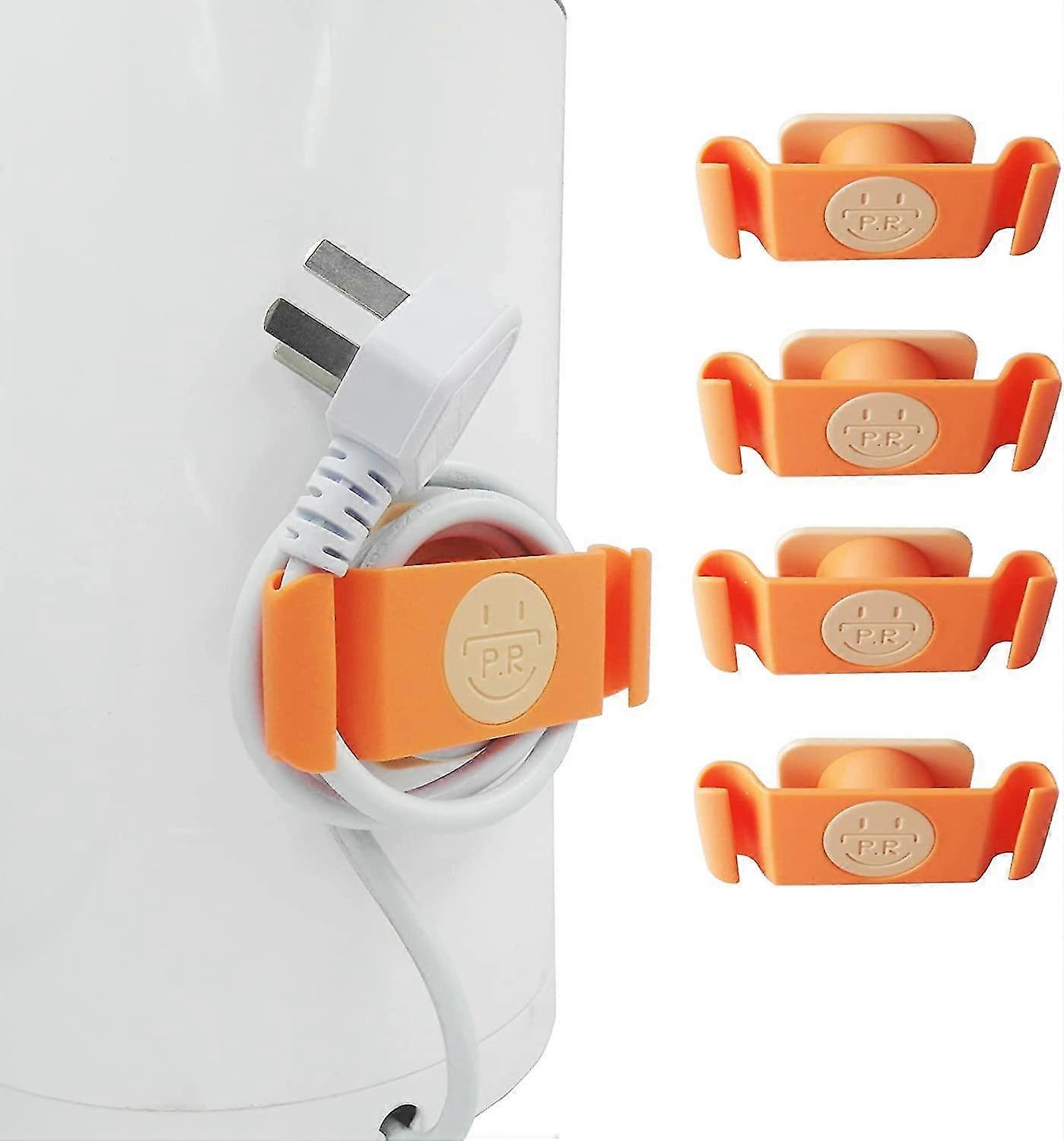 Wrap Cord Organizer For Kitchen Appliances, 4 Pack (orange)