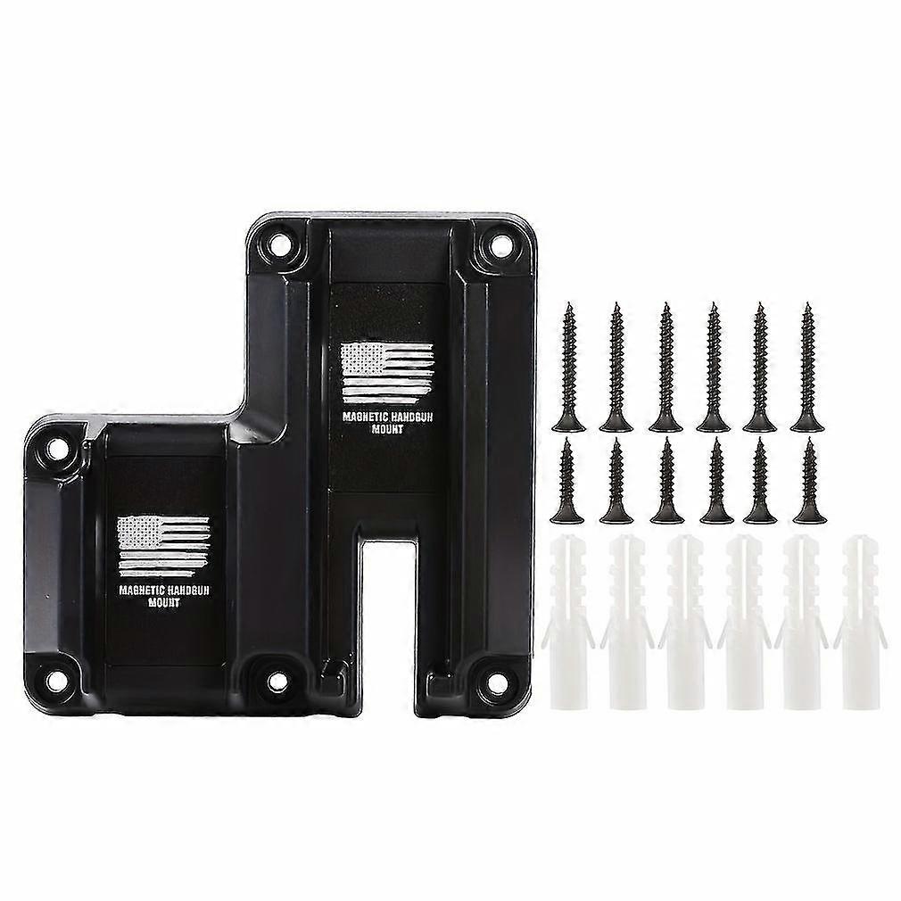 Heavy-Duty Gun Magnet Mount & Holster - Easy Install, Secure Storage, and Strong Holding Power for Wall, Table, Car, Desk Mounting System