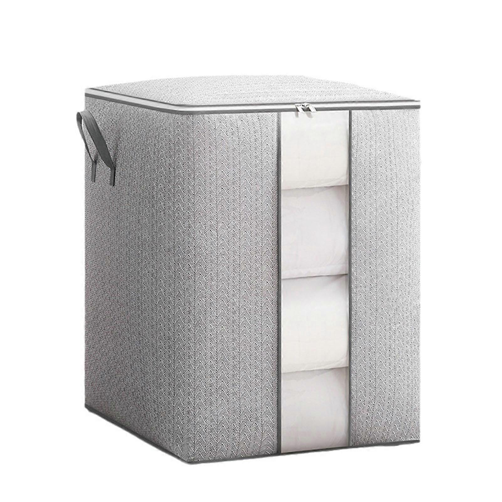 60L Clothes Storage Bin Transparent Window Large Capacity Storage Case for Stuff Storage