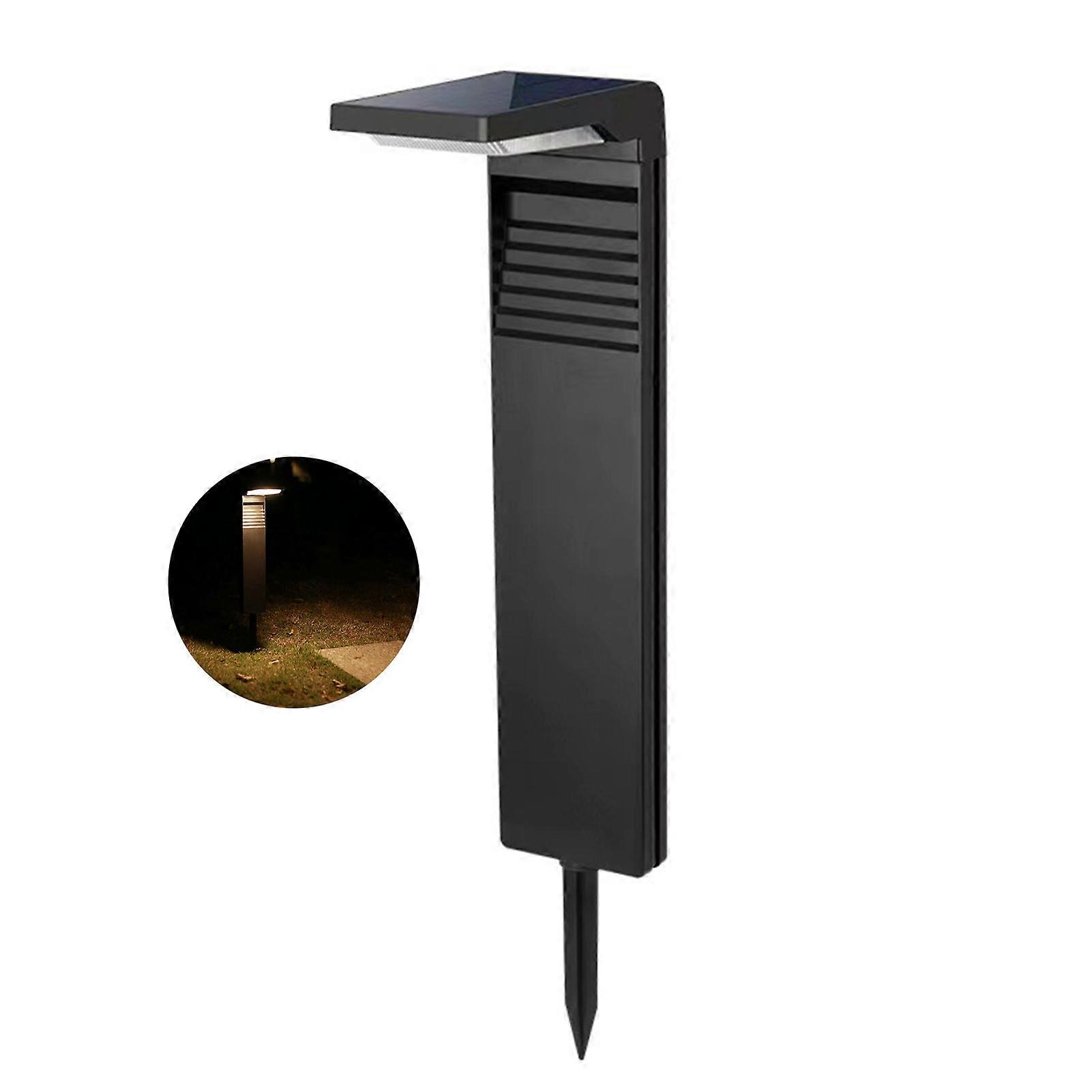 7-shaped Solar Powered Ground Lamp Personalized Garden Floor Light for Porch Yard Lawns