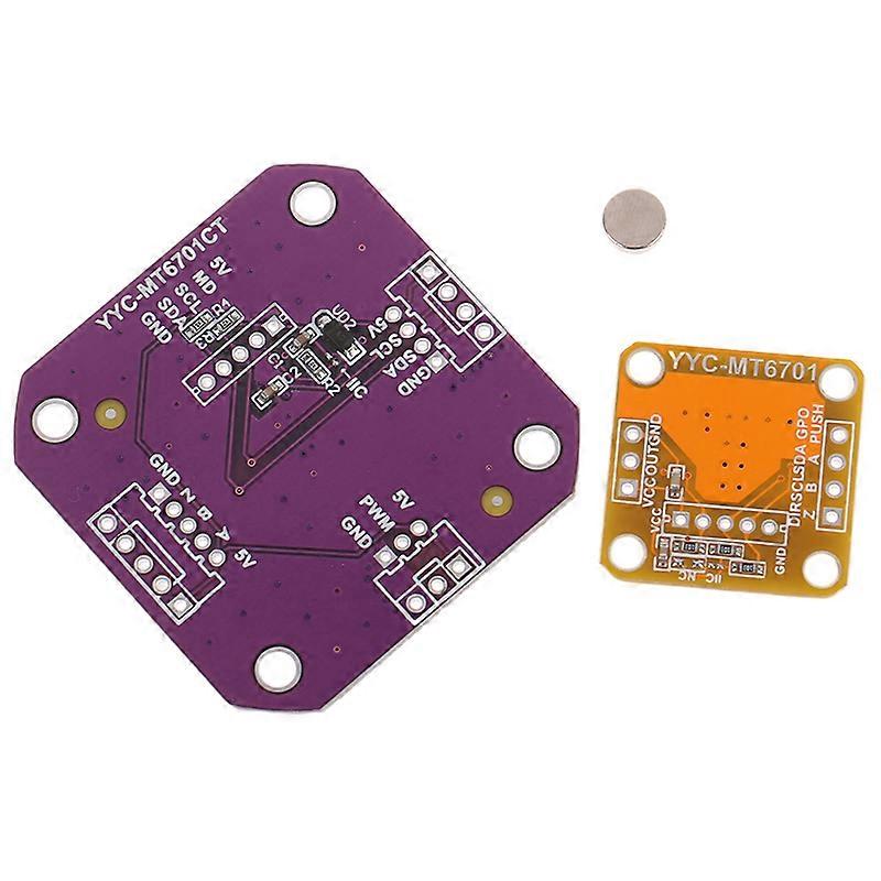 1pcs Magnetic Encoder MT6701 Magnetic Induction Angle Measurement Sensor Module 14bit High Precision Replace AS5600