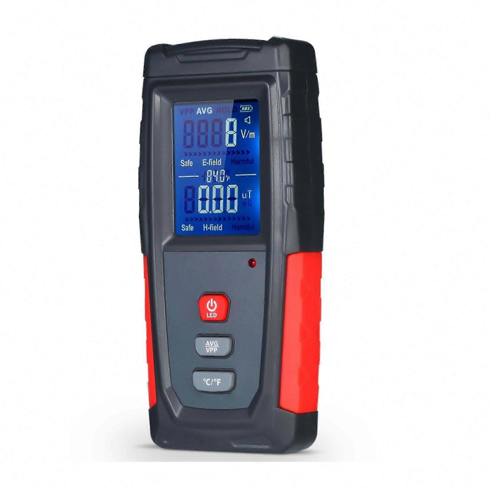 Emf Meter, Rechargeable Digital Electromagnetic Field Radiation Detector Hand-held Digital Lcd Emf Detector, Great Tester For Home Emf Inspections