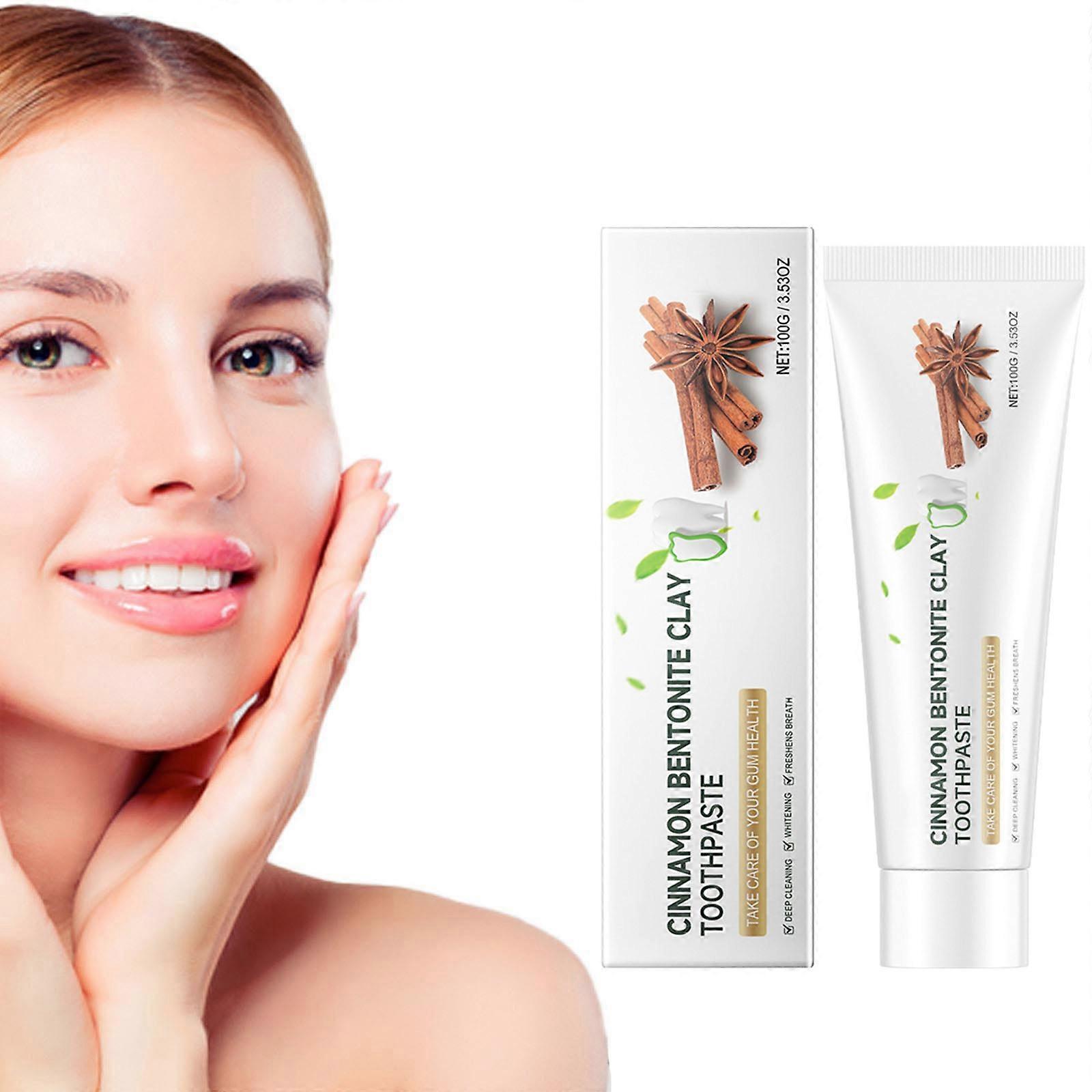 Removing Stains Whitening Toothpaste Clean Mouth Cool And Refreshing Fully Foam Brightening White Prevents Stains Protects Gums 100g