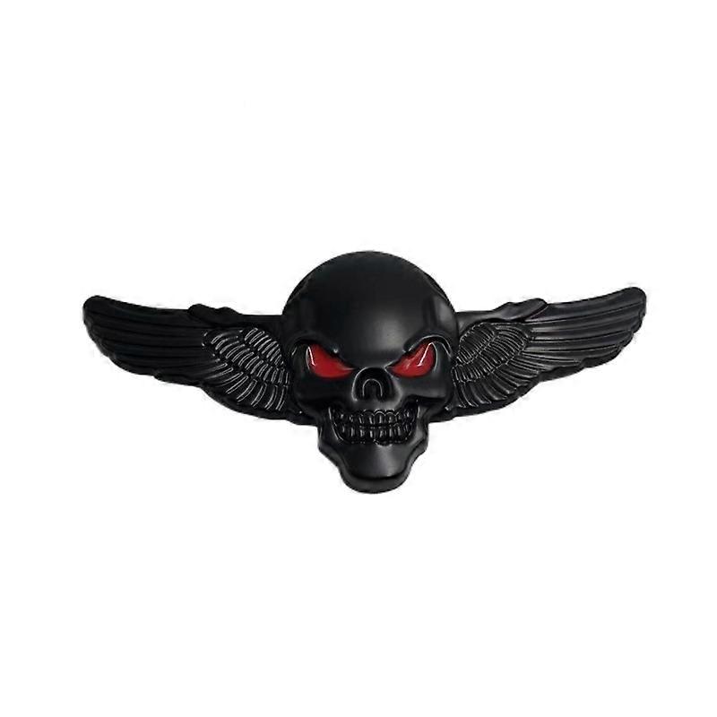 3D Skeleton Skull Emblem Car Badge Sticker Car Side Rear Front Hood Trunk Door Fender Bumper Metal Badge 3D Decal Sticker