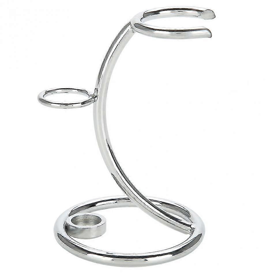 Rasoio cromato pesante e supporto a spazzola Supporto rasoio di sicurezza Rasoio Rasoio Porta rasoio Strumento da barba classico (1pc, argento)