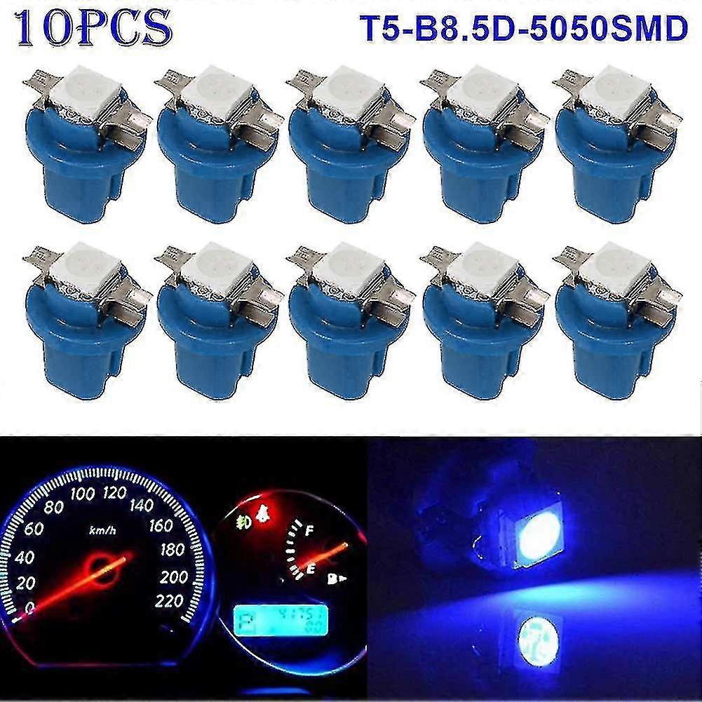 10pcs T5-b8.5d-5050smd Led Smd Lamp Car Gauge Speed Dash Bulb Dashboard Instrument Light 12v z
