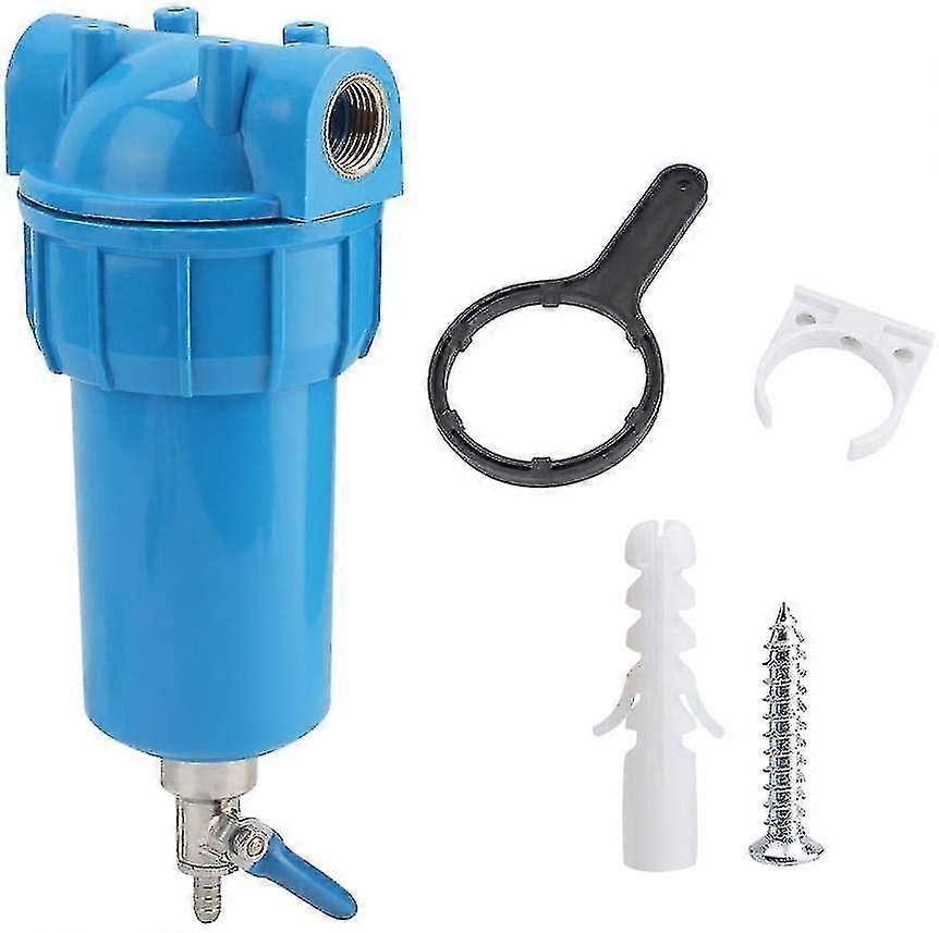 Home Water Filter G1/2 Faucet Water Filter System, Home Prefilter Backwash Water Filter Mesh Filtering