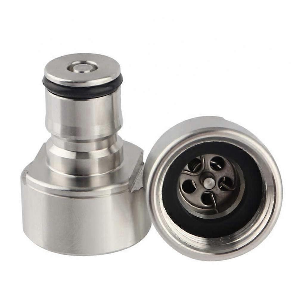 2Pcs Stainless Steel 5/8 NPT Thread Ball Lock Keg Coupler Adapter Conversion Kit Bar Barware Tools