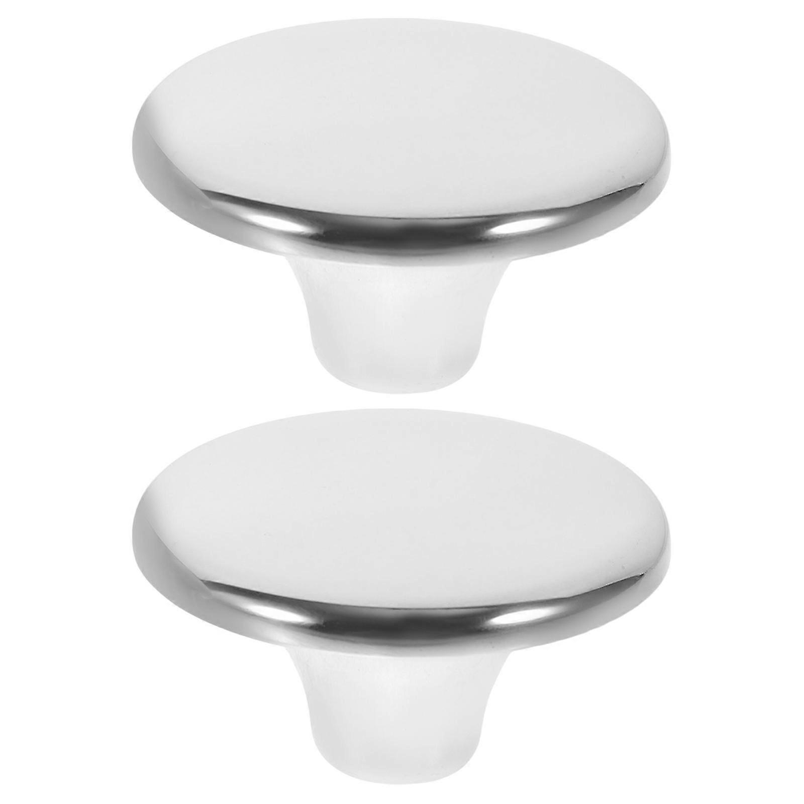2pcs Lid Knobs Anti-scalding Stainless Steel Pan Lid Knobs Replacements Lid Stainless Steel Handles