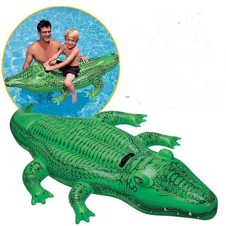 Crocodile Mount Water Toy Large Crocodile Mount Children's Water Inflatable Mount Water Supply