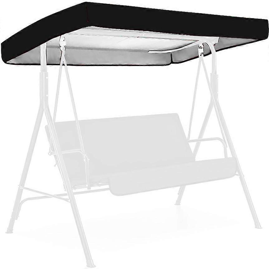 Replacement Canopy For Swing Seat 191*120*18/23cm Painted Silver 210d On The Reverse