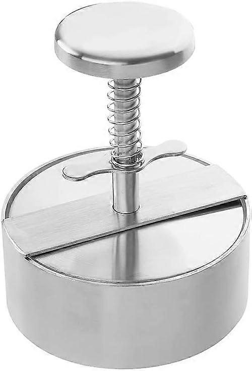 Burger Press14*14*4.5cm, Stainless Steel Burger Press, Adjustable Meat Press for Burger, Easy to Use, Non-Stick Burger Press for Family Gathering, Par