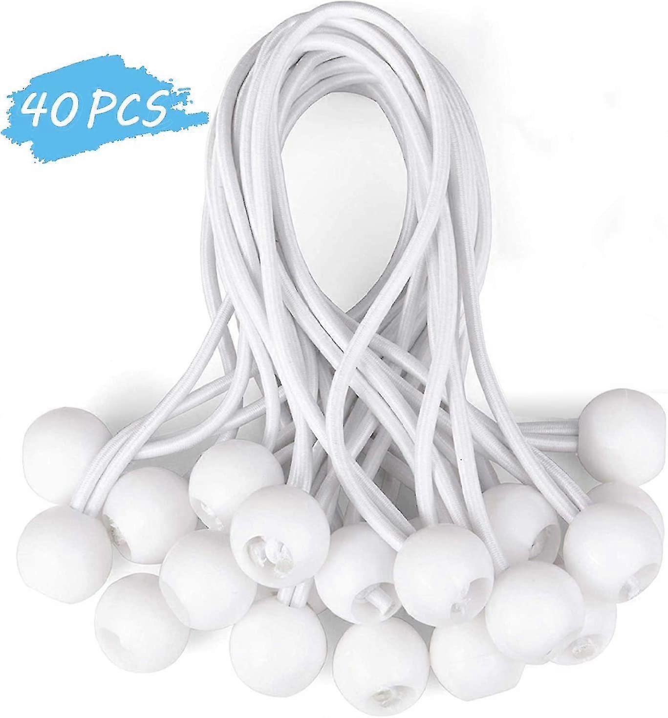 40 Pcs Tarp Bungee Bungee Elastic