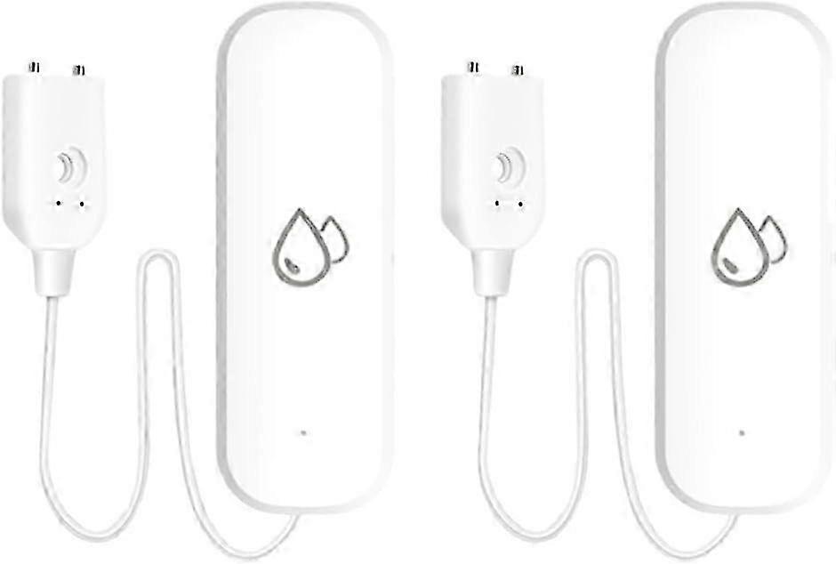 2pcs Water Leak Detector,Tuya Smart Home Wifi Water Leakage Immersion Sensor Detector, App Alarm Control