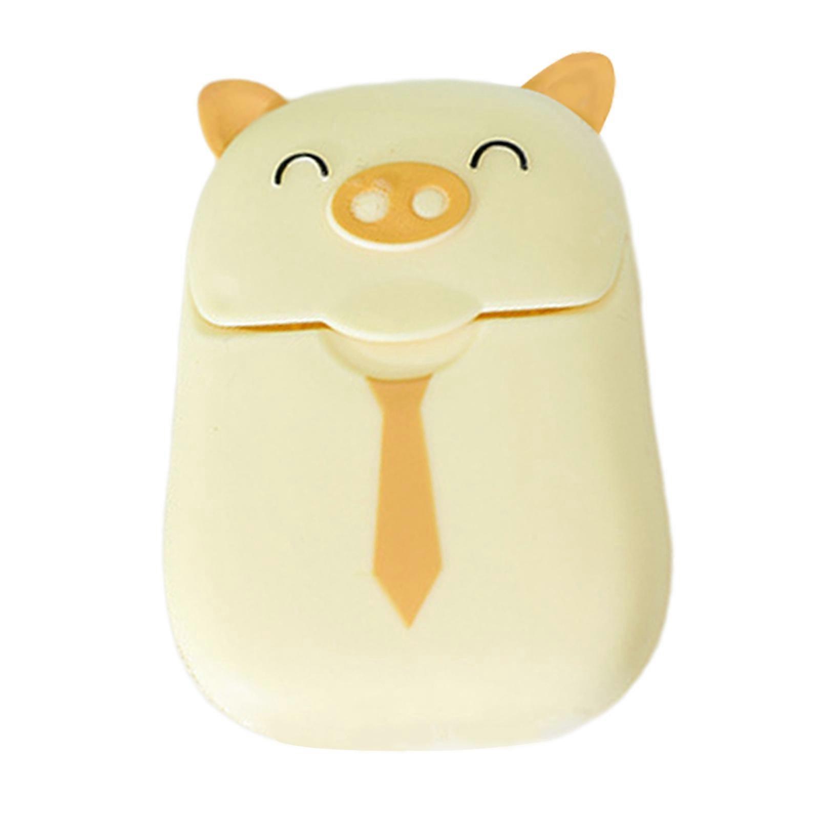 50Pcs Disposable Soap Tablet with Sealed Shell Mild Fast Lathering Portable Travel Cartoon Cleaning Soap Paper Bath Tools KAESI