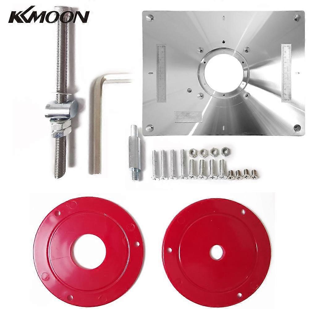 Multifunctional Aluminum Alloy Router Table Insert Plate Trimmer Engraving Machine Tool Woodworking Bench