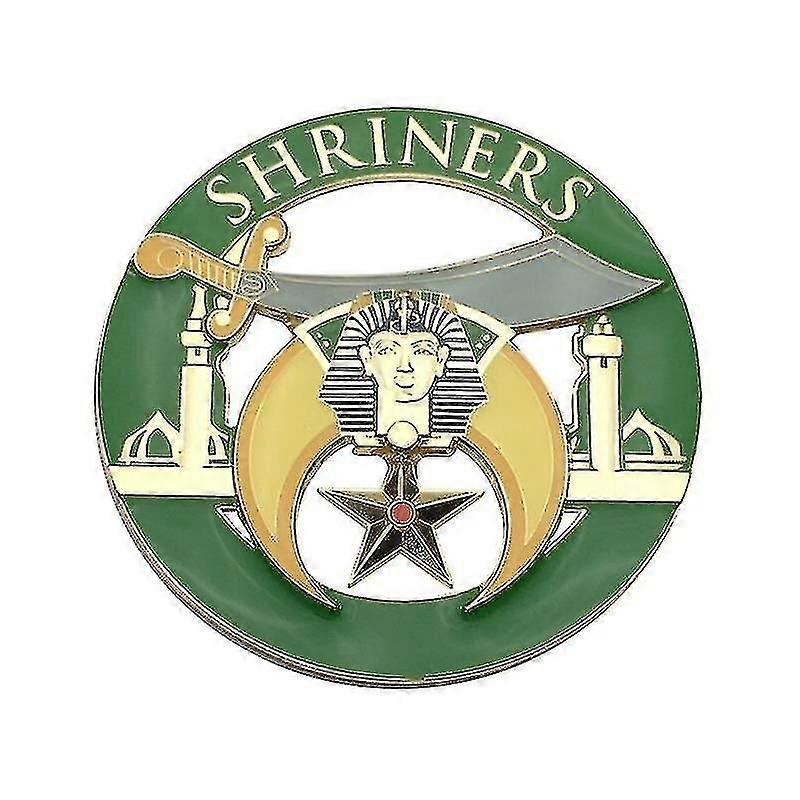 Shriners Minarets Green Car Emblem