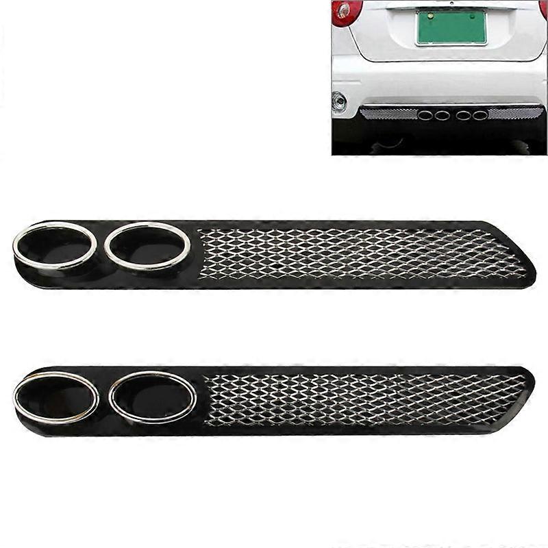 2 PCS Car Tail Pipes Exhaust Pipe Decorative Sticker
