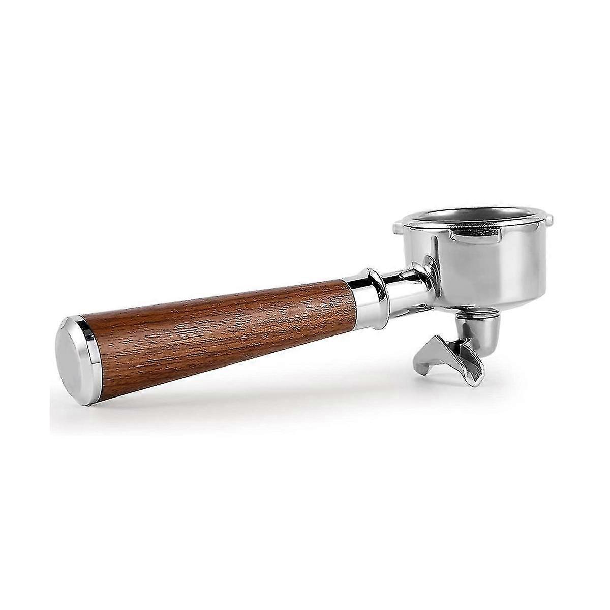 Portafilter de café expresso de 54mm, portafilter de café de bico duplo com portafilters de aço inoxidável e