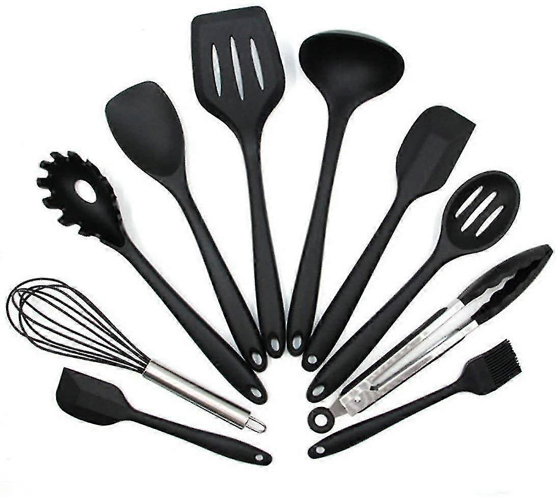 10 Piece Silicone Kitchen Utensils With 1 Gift, Everyday Kitchen Kit